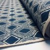 Art Deco Damask Rhombus Diamond Print Fabric Argyle Floral Cotton Material for Curtains Upholstery Home Decor - 55"/140cm wide - Image 10