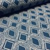 Art Deco Damask Rhombus Diamond Print Fabric Argyle Floral Cotton Material for Curtains Upholstery Home Decor - 55"/140cm wide - Image 9