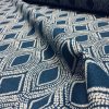 Art Deco Damask Rhombus Diamond Print Fabric Argyle Floral Cotton Material for Curtains Upholstery Home Decor - 55"/140cm wide - Image 8
