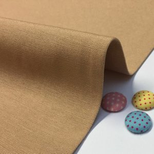 BEIGE Plain Ottoman Fabric For Curtains Upholstery Cotton Canvas Material - 55"/140cm Wide