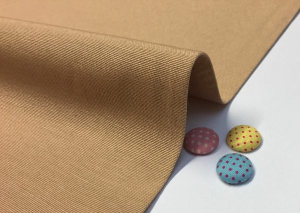 BEIGE Plain Ottoman Fabric For Curtains Upholstery Cotton Canvas Material - 55"/140cm Wide