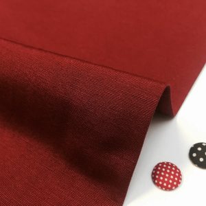 BURGUNDY Plain Ottoman Fabric For Curtains Upholstery Cotton Canvas Material - 55"/140cm Wide
