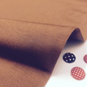 DARK BEIGE Plain Ottoman Fabric For Curtains Upholstery Cotton Canvas Material - 55"/140cm Wide