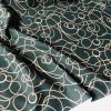 Dark Green Golden Chain Fabric for Curtains Upholstery Dressmaking - Gold Rope Ring Jewellery Print 100% Cotton Material - 55"/140cm wide - Image 7