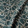 Dark Green Golden Chain Fabric for Curtains Upholstery Dressmaking - Gold Rope Ring Jewellery Print 100% Cotton Material - 55"/140cm wide - Image 9