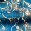 Navy Blue Marine Fabric for Curtains Upholstery Dressmaking - Nautical Gold Chains Copper Anchor Print 100% Cotton Material - 55"/140cm wide - Image 5