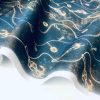 Navy Blue Marine Fabric for Curtains Upholstery Dressmaking - Nautical Gold Chains Copper Anchor Print 100% Cotton Material - 55"/140cm wide - Image 10