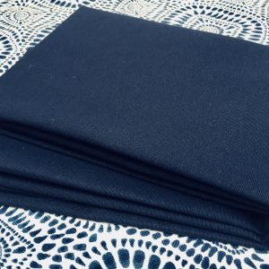 NAVY BLUE Plain Ottoman Fabric For Curtains Upholstery Cotton Canvas Material - 110"/280cm Wide