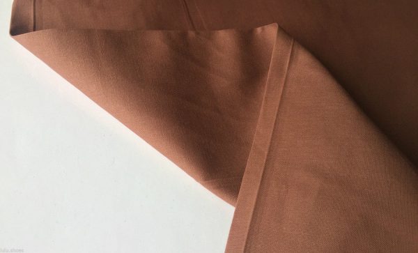 CLEARANCE SALE Plain 60SQ Cotton Fabric Material for Home Decor Curtains Dressmaking Scrubs - 150cm Wide - Brown