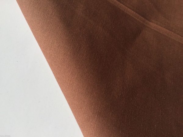 CLEARANCE SALE Plain 60SQ Cotton Fabric Material for Home Decor Curtains Dressmaking Scrubs - 150cm Wide - Brown - Image 2