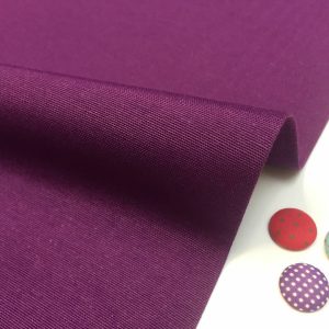 PURPLE Plain Ottoman Fabric For Curtains Upholstery Cotton Canvas Material - 55"/140cm Wide