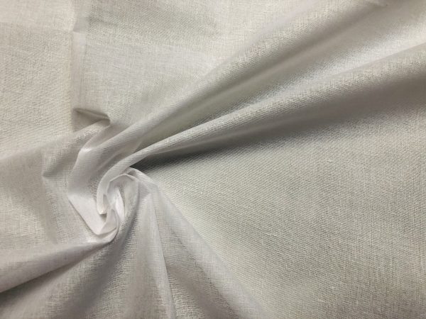100% Cotton Gauze MUSLIN fabric voile curtains fine cheese cloth Linen Look Event Wedding Textile Mouth Mask - 59"/150cm wide - WHITE - Image 2
