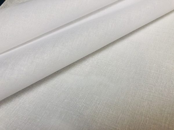 100% Cotton Gauze MUSLIN fabric voile curtains fine cheese cloth Linen Look Event Wedding Textile Mouth Mask - 59"/150cm wide - WHITE - Image 3