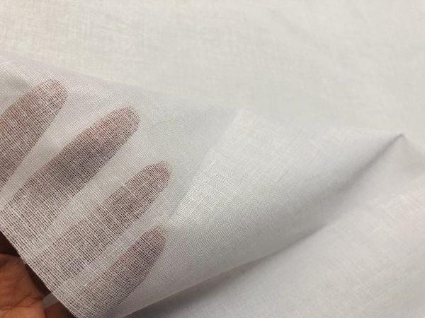 100% Cotton Gauze MUSLIN fabric voile curtains fine cheese cloth Linen Look Event Wedding Textile Mouth Mask - 59"/150cm wide - WHITE - Image 5