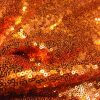 3mm Mini Sequins Fabric Material - 1 way stretch - 130cm or 51" wide - Sparkling Paillettes - Copper Orange - Image 5