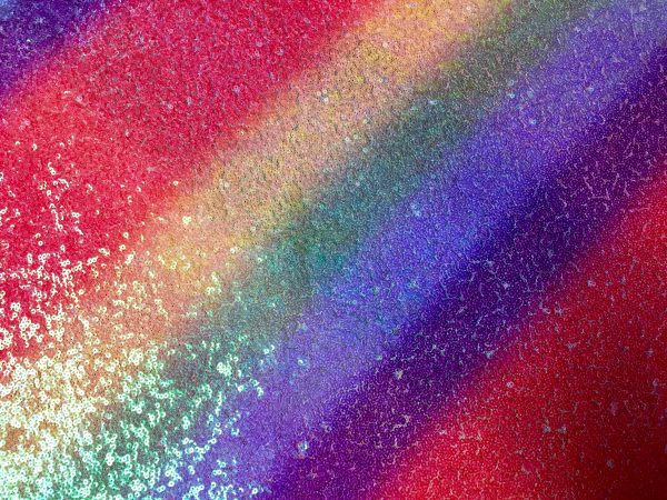 3mm Mini Sequins Fabric Material - 1 way stretch - 130cm or 51" wide - Sparkling Paillettes - Gay Pride