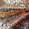 3mm Mini Sequins Fabric Material - 1 way stretch - 130cm or 51" wide - Sparkling Paillettes - Gold on Black - Image 6