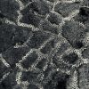 Animal Fur Spangles Sequin Fabric Soft 2 Way Stretch Material Giraffe Print Short Pile Faux  - 53"/135cm Wide BLACK & BLACK - Image 4