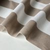 Beige & White Striped Fabric - Sofia Stripes Curtain Tablecloth Upholstery Material - 55"/140cm Wide Canvas - Image 3