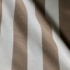 Beige & White Striped Fabric - Sofia Stripes Curtain Tablecloth Upholstery Material - 110"/280cm Wide Canvas - Image 3