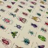 Ivory Bugs & Insects Fabric for Curtains Upholstery Dressmaking - Bee Moth Butterfly Dragonfly Print 100% Cotton Material - 55"/140cm wide - Image 3