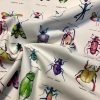 Ivory Bugs & Insects Fabric for Curtains Upholstery Dressmaking - Bee Moth Butterfly Dragonfly Print 100% Cotton Material - 55"/140cm wide - Image 6