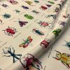 Ivory Bugs & Insects Fabric for Curtains Upholstery Dressmaking - Bee Moth Butterfly Dragonfly Print 100% Cotton Material - 110"/280cm wide - Image 4