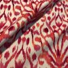 Pink Floral Ikat Fan Damask Flower Fabric Geometric Paisley Cotton Material Curtain Upholstery Home Decor - 110"/280cm Wide - Image 7