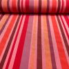 RASPBERRY RED BROWN Striped Dress Home Decor Light Upholstery Material Curtains Stripes Cotton Satin Feel Fabric - 55"/140cm Wide - Image 3