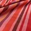 RASPBERRY RED BROWN Striped Dress Home Decor Light Upholstery Material Curtains Stripes Cotton Satin Feel Fabric - 55"/140cm Wide - Image 7