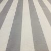 Silver Grey & White Striped Fabric - Sofia Stripes Curtain Tablecloth Upholstery Material - 55"/140cm Wide Canvas - Image 2