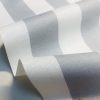 Silver Grey & White Striped Fabric - Sofia Stripes Curtain Tablecloth Upholstery Material - 55"/140cm Wide Canvas - Image 3