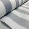Silver Grey & White Striped Fabric - Sofia Stripes Curtain Tablecloth Upholstery Material - 110"/280cm Wide Canvas - Image 5