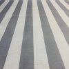SILVER GREY & White Teflon Waterproof Outdoor Fabric for cushion, gazebo, beach - 140cm wide, sold by metre - Stripe Material Stripes - Image 6