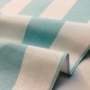 Sky Blue & White Striped Fabric - Sofia Stripes Curtain Tablecloth Upholstery Material - 55"/140cm Wide Canvas - Image 5