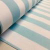 Sky Blue & White Striped Fabric - Sofia Stripes Curtain Tablecloth Upholstery Material - 55"/140cm Wide Canvas - Image 7