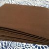 BROWN Waterproof Outdoor Ottoman Fabric Soft Teflon Material Plain Colours For Cushion Gazebo Beach - 55"/140cm Wide Canvas