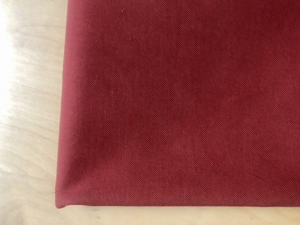 BURGUNDY- Plain Medium Weight Cotton Fabric For Dressmaking Curtains Light Upholstery Canvas Material - 110"/280cm Extra Wide