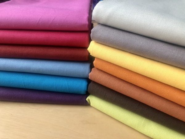 BURGUNDY- Plain Medium Weight Cotton Fabric For Dressmaking Curtains Light Upholstery Canvas Material - 110"/280cm Extra Wide - Image 3