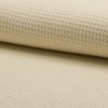 Cotton WAFFLE Pique Honeycomb Fabric Material - bathrobe, gown, towel, cushion -  150cm wide - ECRU CREAM