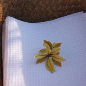 Cotton WAFFLE Pique Honeycomb Fabric Material - bathrobe, gown, towel, cushion -  150cm wide - WHITE