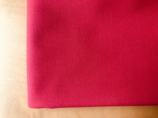 FUCHSIA PINK- Plain Medium Weight Cotton Fabric For Dressmaking Curtains Light Upholstery Canvas Material - 110"/280cm Extra Wide