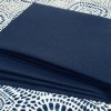 NAVY BLUE Waterproof Outdoor Ottoman Fabric Soft Teflon Material Plain Colours For Cushion Gazebo Beach - 55"/140cm Wide Canvas