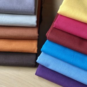 Plain Medium Weight Cotton Fabric For Dressmaking Curtains Light Upholstery Material Mixed Colours - 110"/280cm Extra Wide Canvas