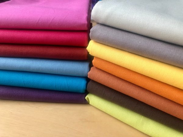 PURPLE - Plain Medium Weight Cotton Fabric For Dressmaking Curtains Light Upholstery Canvas Material - 110"/280cm Extra Wide - Image 2
