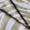 African BEIGE & CREAM Zebra Stripes Print Linen Look Cotton Fabric Furnishing Curtain Upholstery Material - 108"/275cm Extra Wide Canvas - Image 3