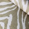 African BEIGE & CREAM Zebra Stripes Print Linen Look Cotton Fabric Furnishing Curtain Upholstery Material - 108"/275cm Extra Wide Canvas - Image 6
