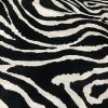 African BLACK & WHITE Zebra Stripes Print Linen Look Cotton Fabric Furnishing Curtain Upholstery Material - 54"/138cm Wide Canvas