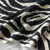 African BLACK & WHITE Zebra Stripes Print Linen Look Cotton Fabric Furnishing Curtain Upholstery Material - 54"/138cm Wide Canvas - Image 2