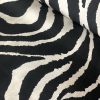 African BLACK & WHITE Zebra Stripes Print Linen Look Cotton Fabric Furnishing Curtain Upholstery Material - 54"/138cm Wide Canvas - Image 4